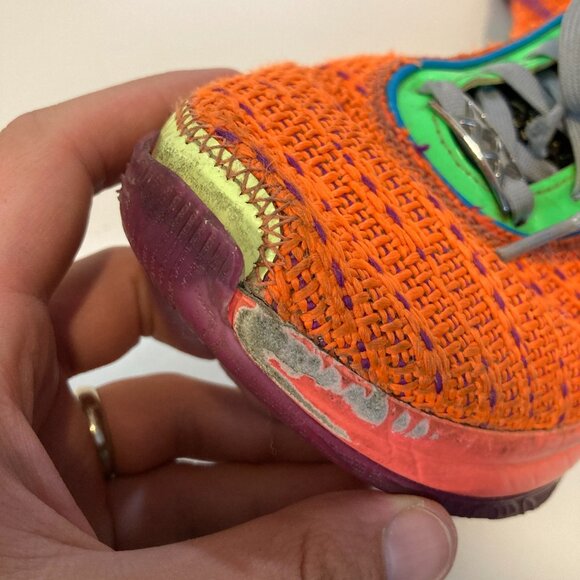 Nike Lebron XX 20 Orange Sneakers, Size 6Y DQ8651-800 - Picture 10 of 16